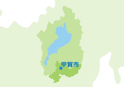滋賀県甲賀市の位置